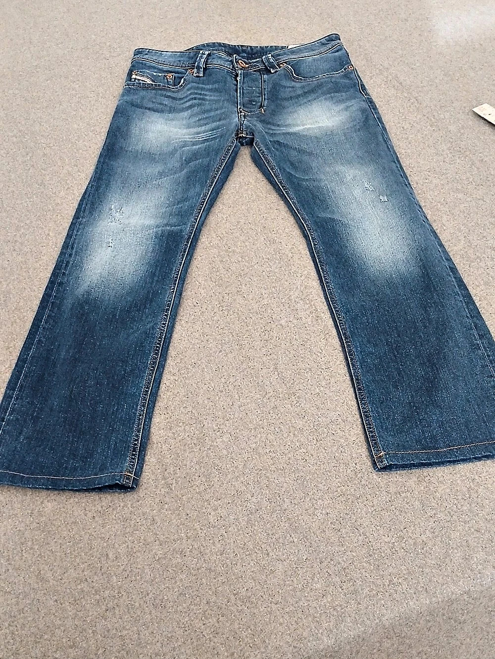 Diesel Larkee Straight Leg Jeans Blue Waist 31